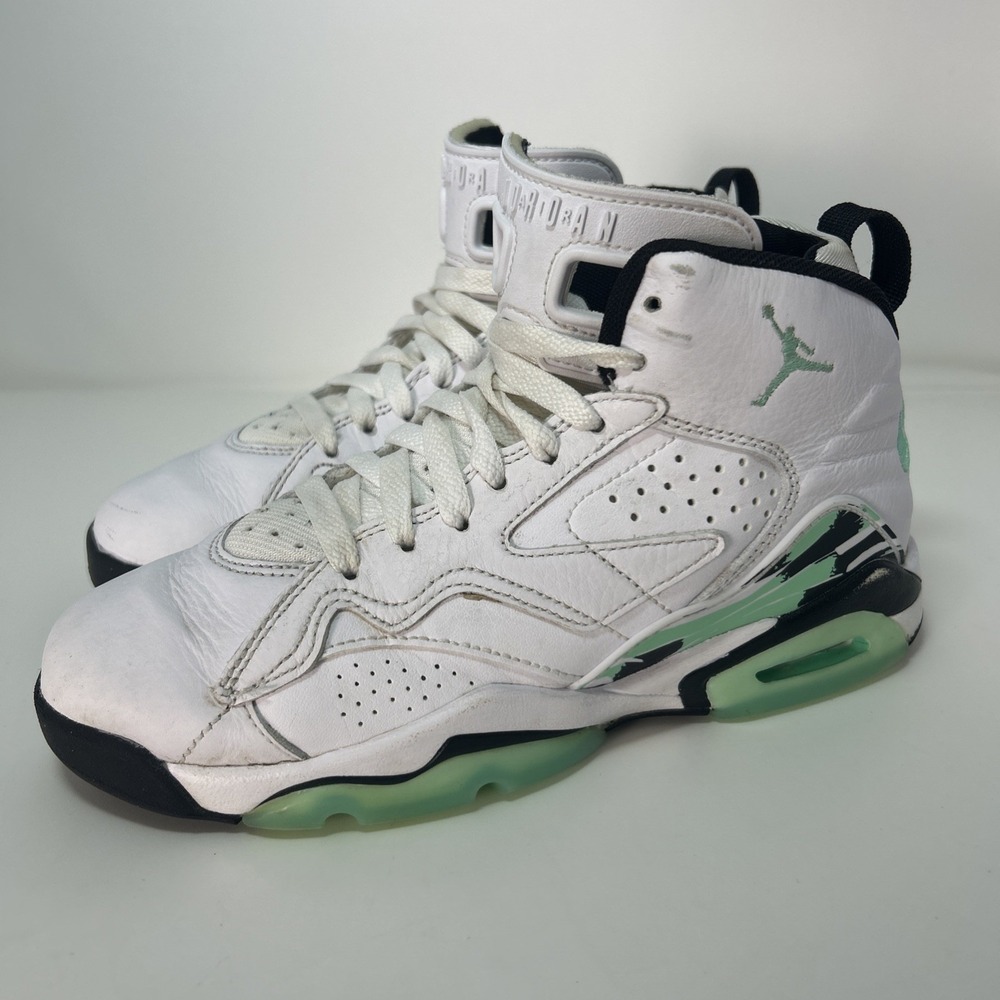 Nike Air Jordan 'MVP' (GS) Sz 4.5, Women's 6  White/Green Glow/Black‎ DZ5577-103